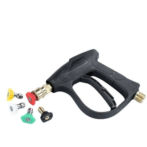 1/4" High Pressure Washer Gun 4000 PSI Car Wash Foam Spray Short Wand