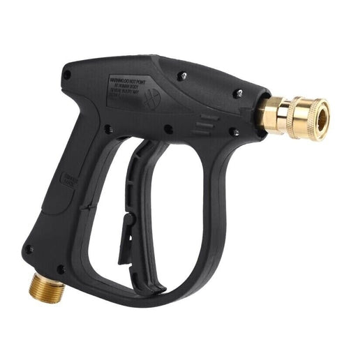 1/4" High Pressure Washer Gun 4000 PSI Car Wash Foam Spray Short Wand
