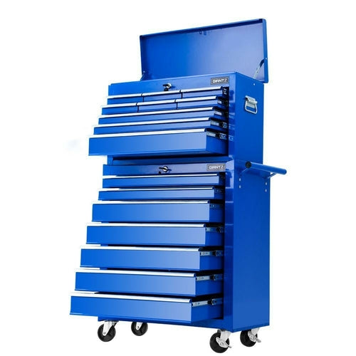 Giantz Tool Chest and Trolley Box Cabinet 16 Drawers Cart Garage