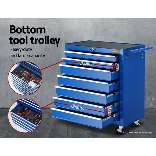 Giantz Tool Chest and Trolley Box Cabinet 16 Drawers Cart Garage
